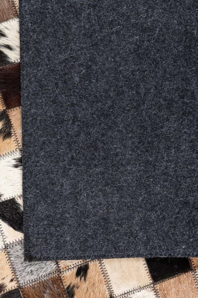 5' x 8' Cowhide Leather Rug