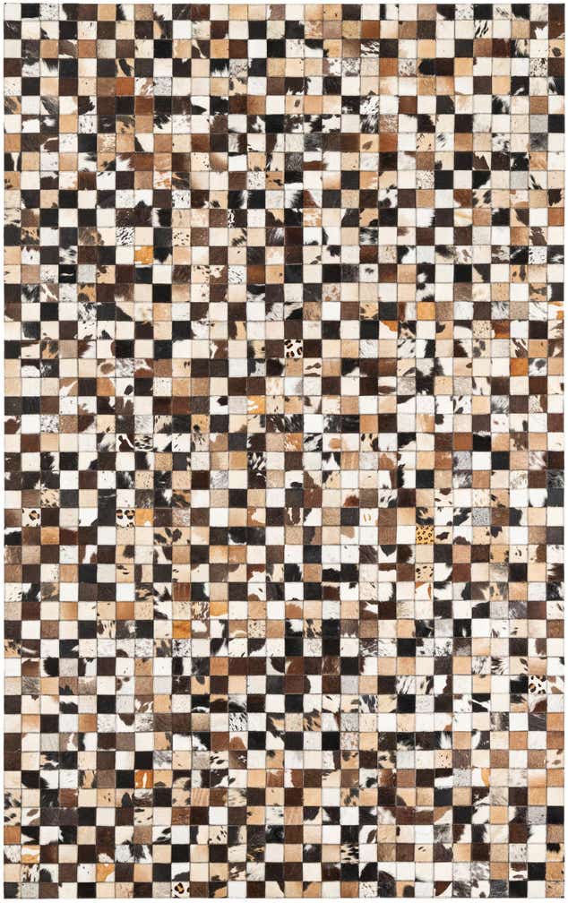 5' x 8' Cowhide Leather Rug