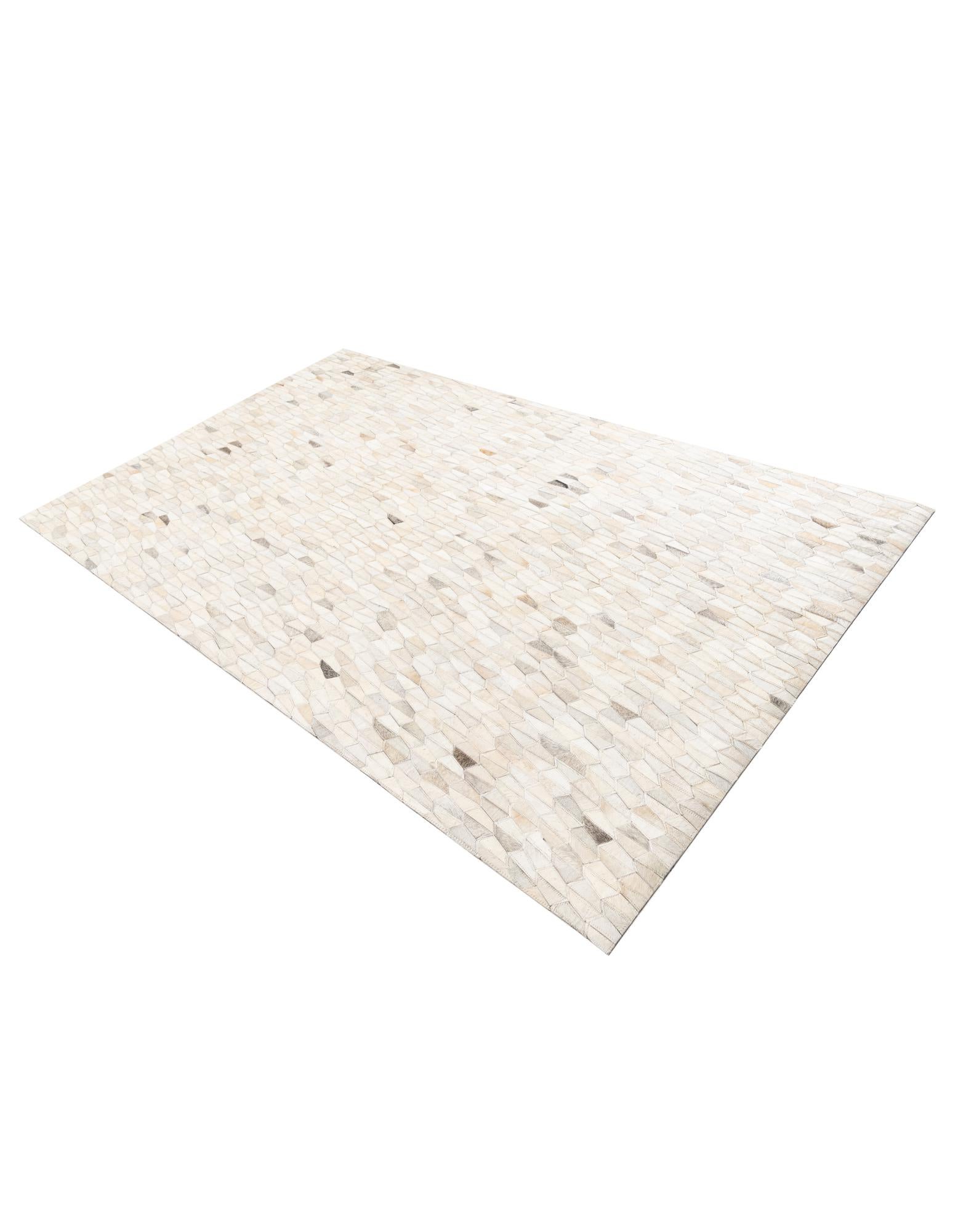 5' x 8' Cowhide Leather Rug