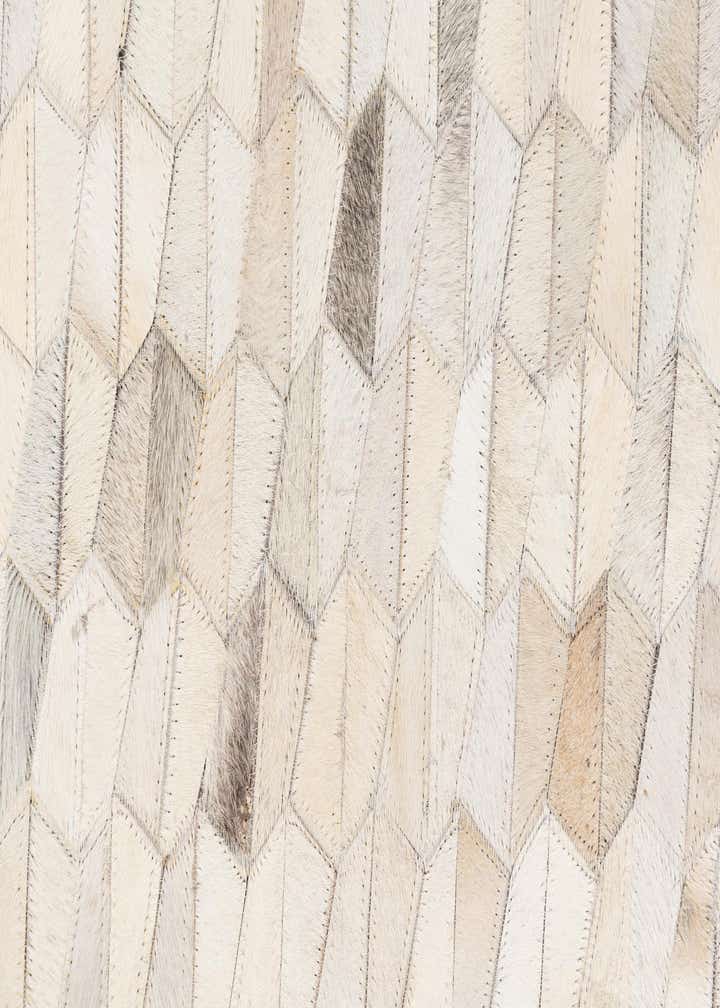 5' x 8' Cowhide Leather Rug