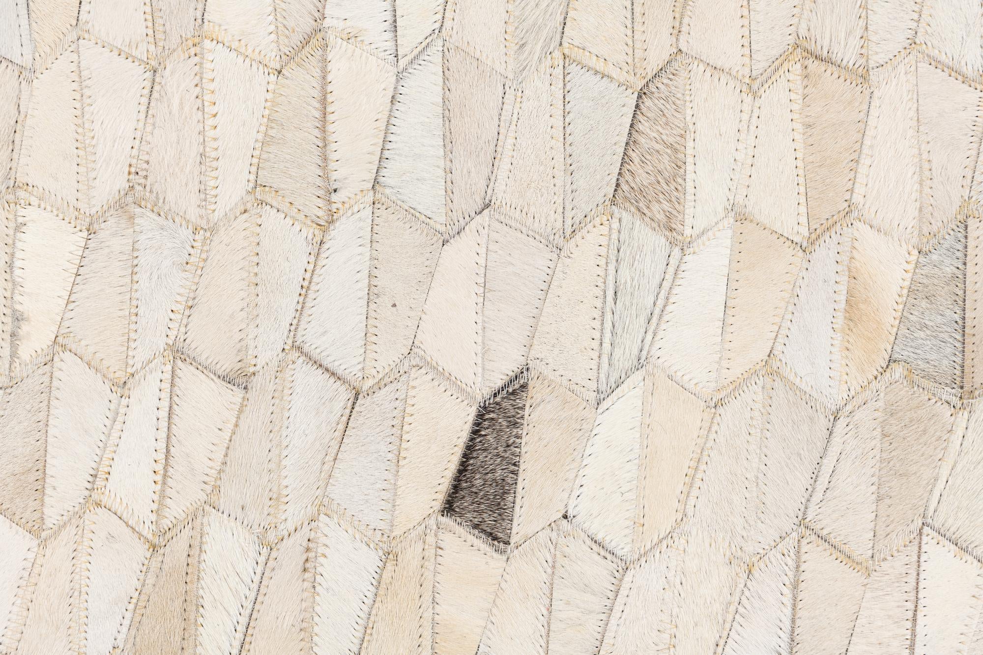 5' x 8' Cowhide Leather Rug