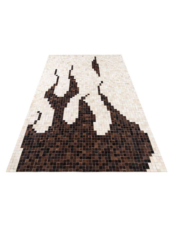 5' x 8' Cowhide Leather Rug