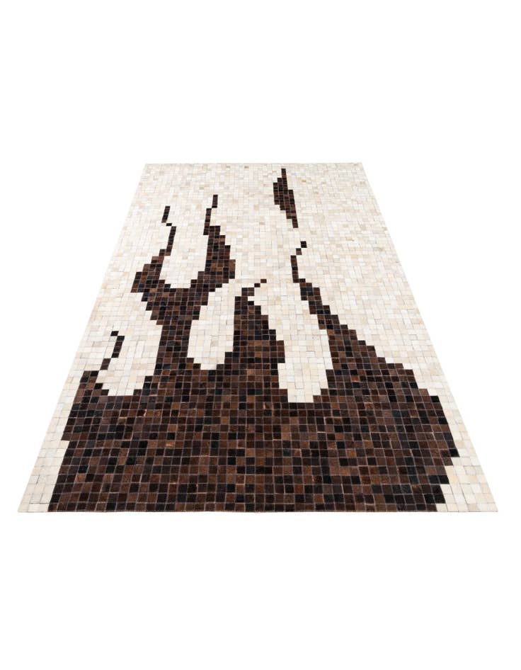 Detail image of 5' x 8' Cowhide Leather Rug