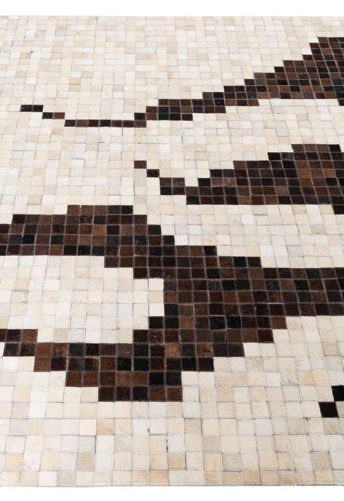 5' x 8' Cowhide Leather Rug