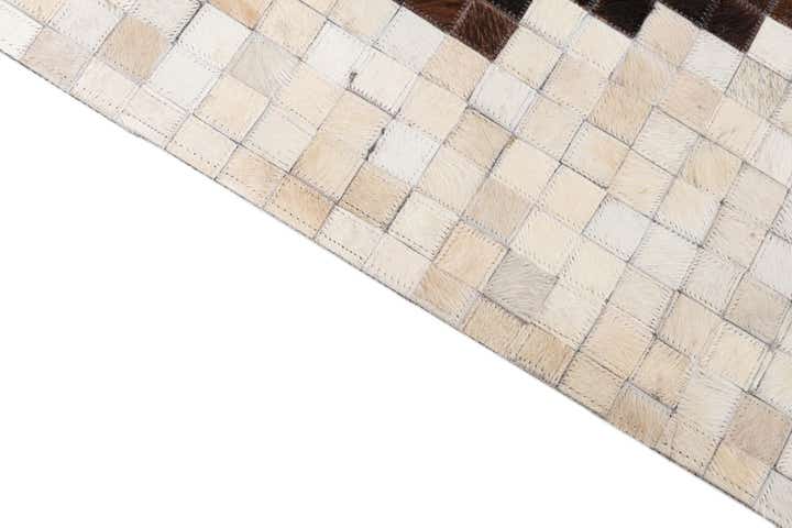 5' x 8' Cowhide Leather Rug