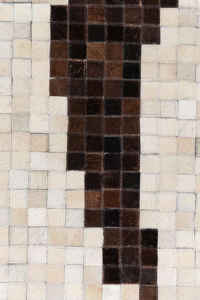 5' x 8' Cowhide Leather Rug