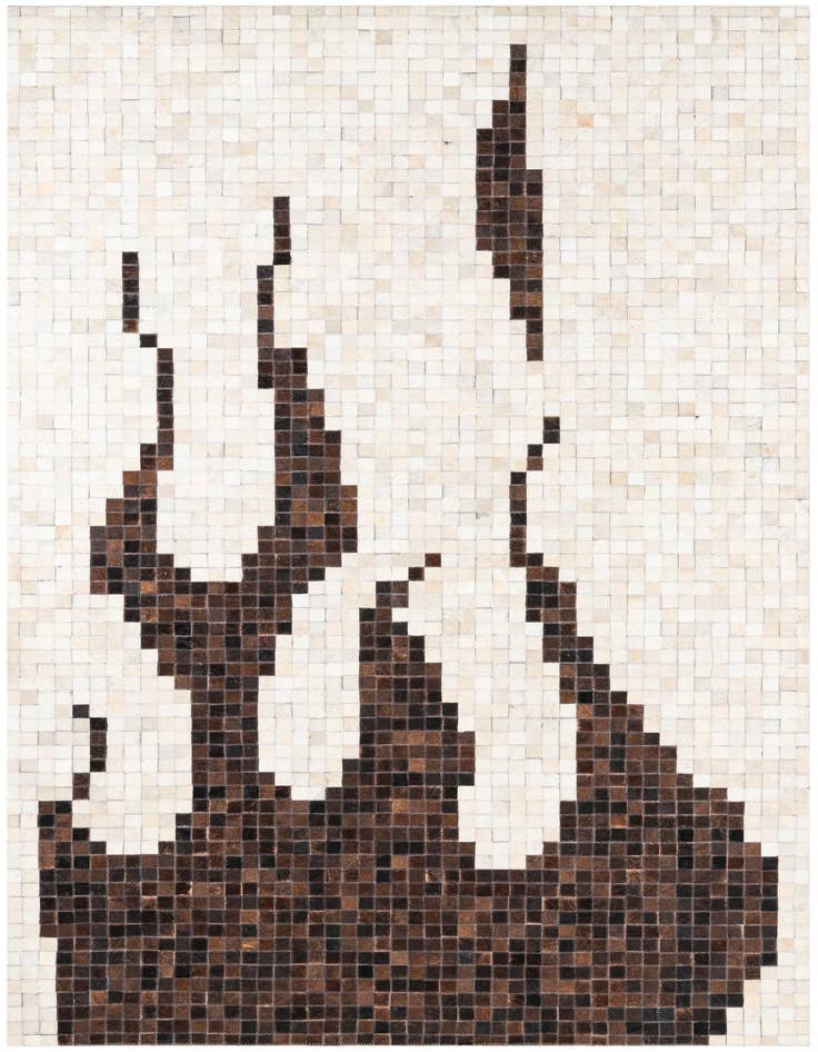 Detail image of 5' x 8' Cowhide Leather Rug