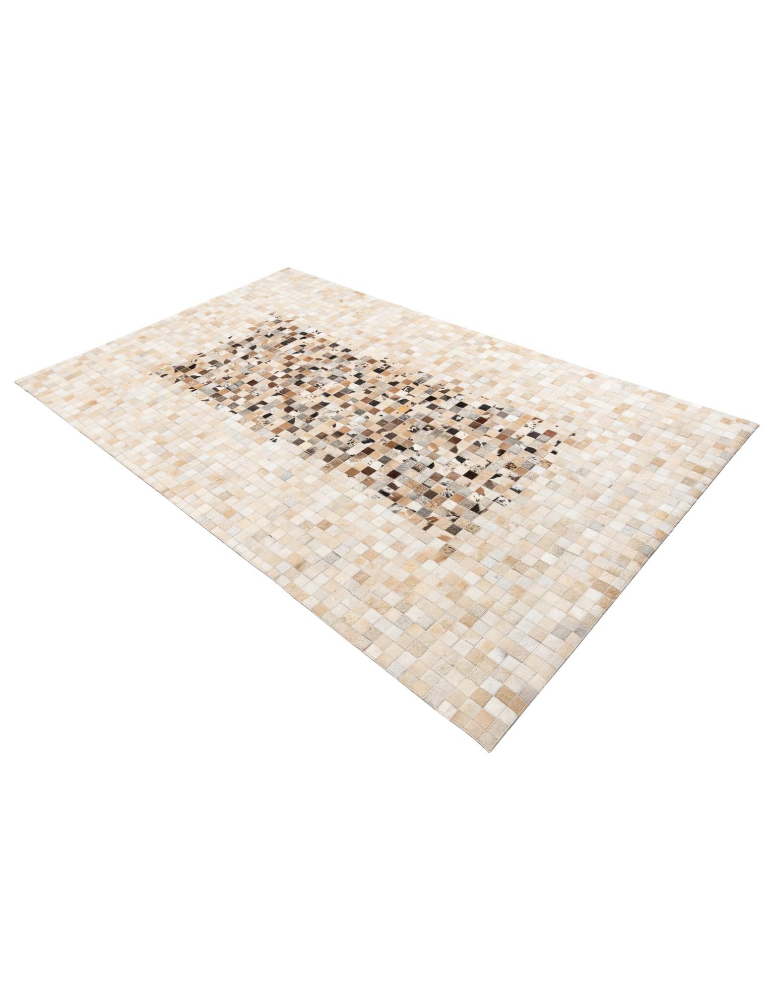 5' x 8' Cowhide Leather Rug