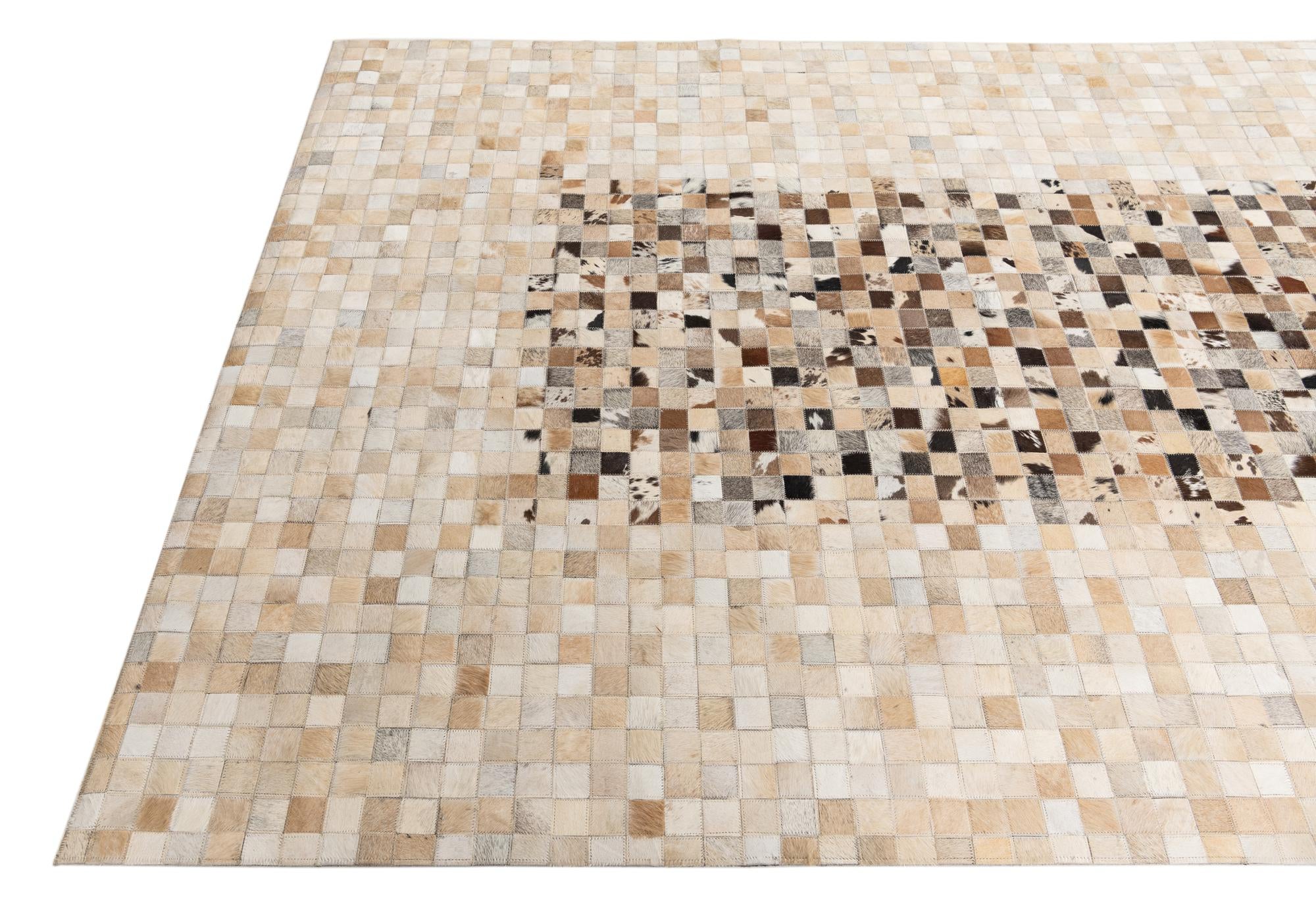 5' x 8' Cowhide Leather Rug