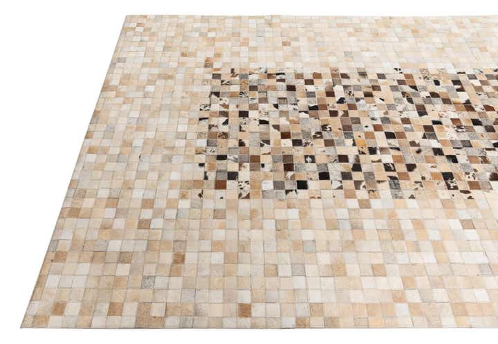 5' x 8' Cowhide Leather Rug