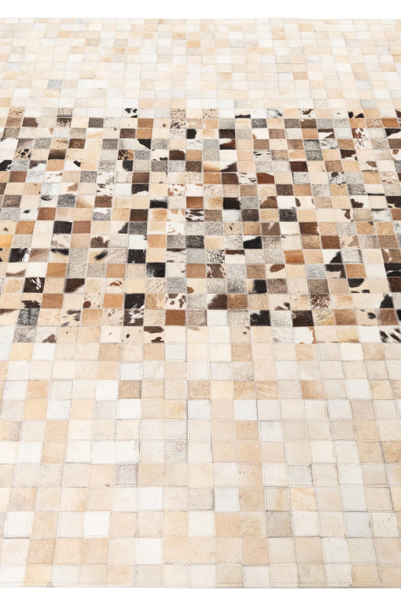 5' x 8' Cowhide Leather Rug