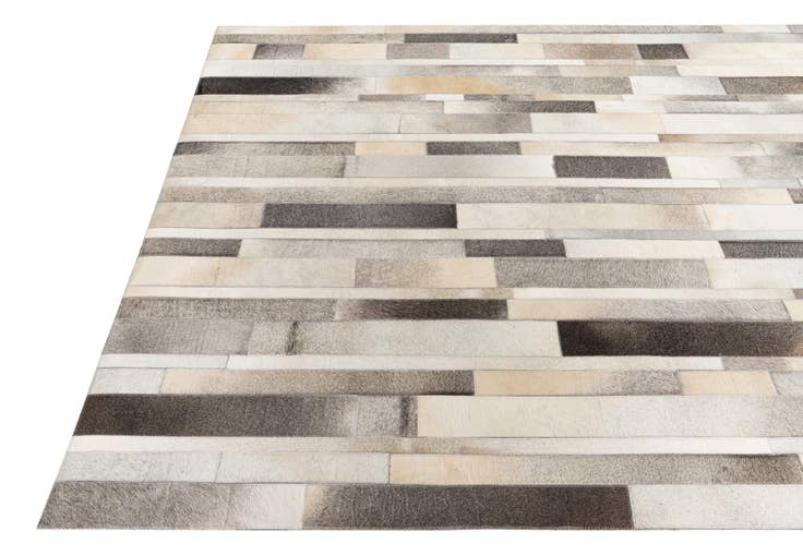 Detail image of 5' 6 x 7' 7 Cowhide Leather Rug