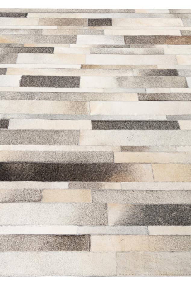 Detail image of 5' 6 x 7' 7 Cowhide Leather Rug
