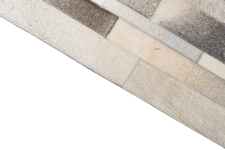 Detail image of 5' 6 x 7' 7 Cowhide Leather Rug
