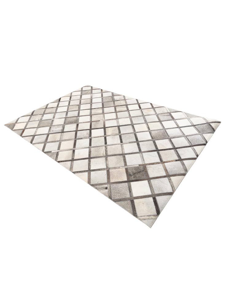 Detail image of 5' 4 x 7' 10 Cowhide Leather Rug