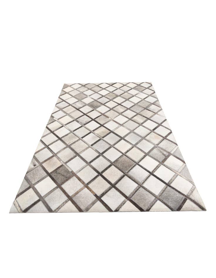 Detail image of 5' 4 x 7' 10 Cowhide Leather Rug