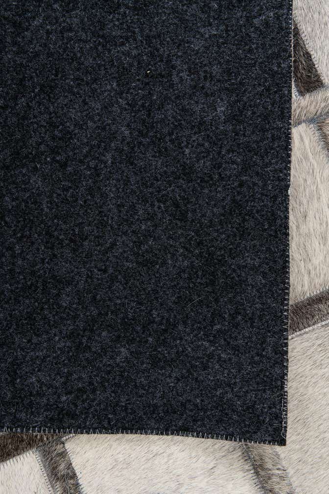 5' 4 x 7' 10 Cowhide Leather Rug