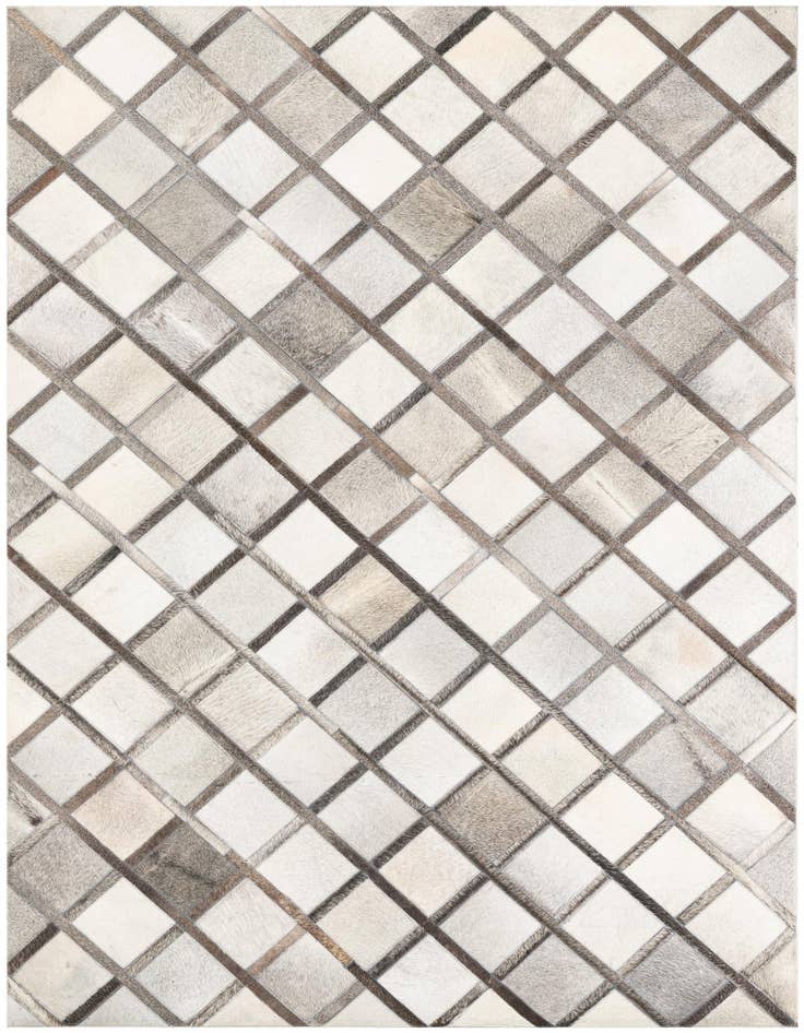 Detail image of 5' 4 x 7' 10 Cowhide Leather Rug