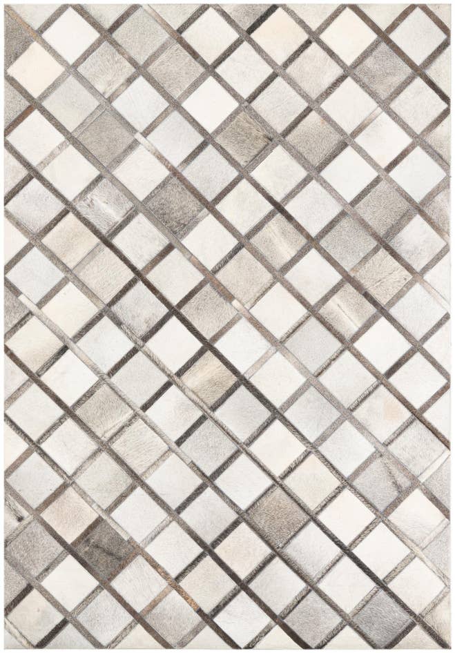 Detail image of 5' 4 x 7' 10 Cowhide Leather Rug