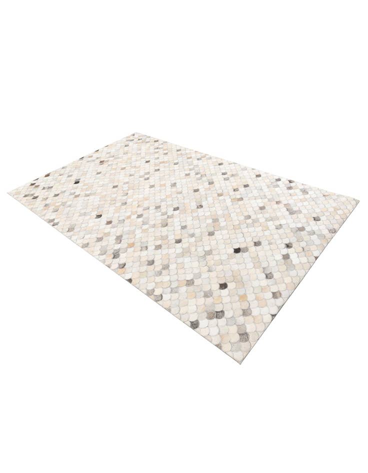 Detail image of 5' 1 x 8' Cowhide Leather Rug
