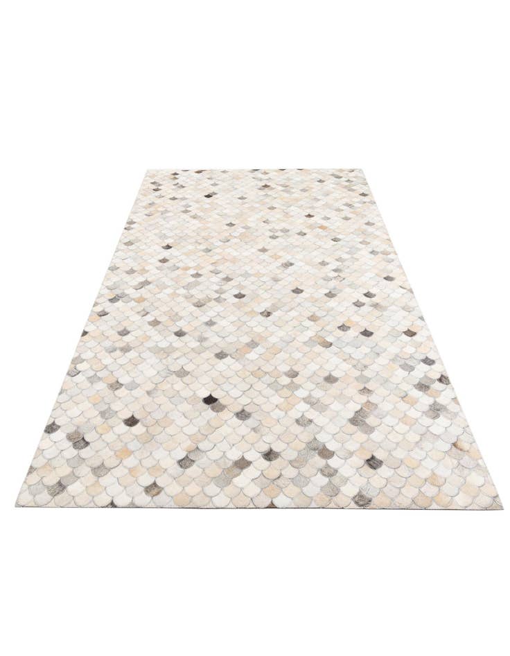 Detail image of 5' 1 x 8' Cowhide Leather Rug