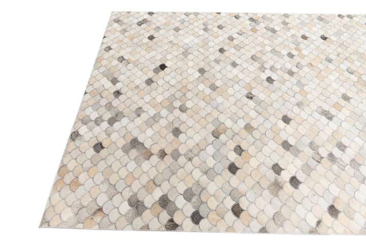 5' 1 x 8' Cowhide Leather Rug