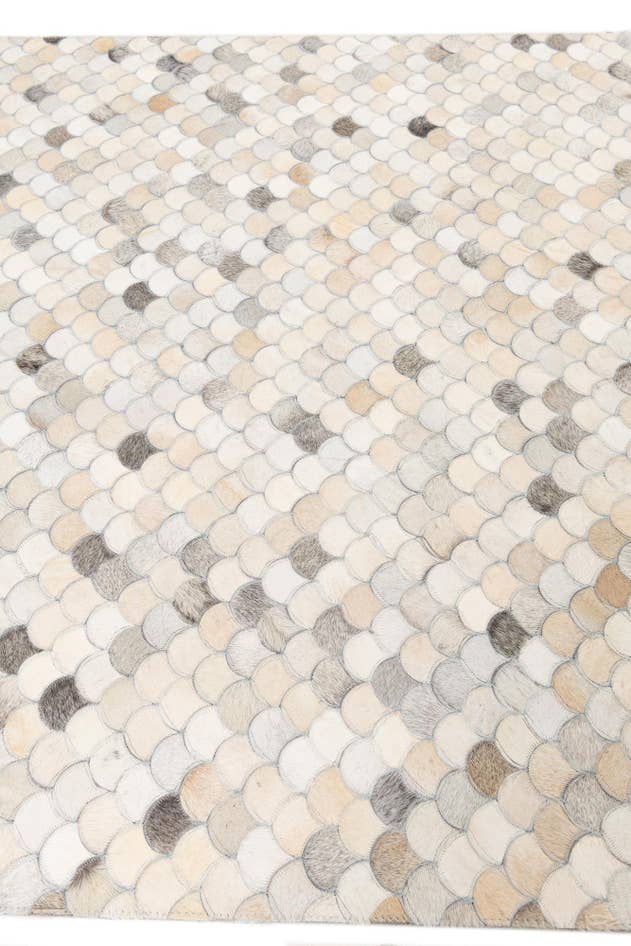 Detail image of 5' 1 x 8' Cowhide Leather Rug