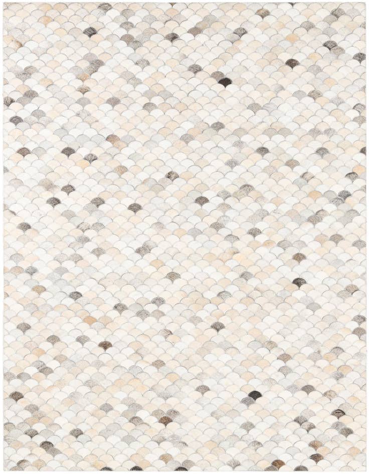Detail image of 5' 1 x 8' Cowhide Leather Rug