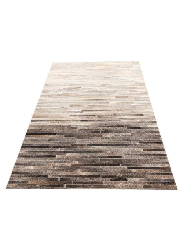 Detail image of 4' 6 x 6' 6 Cowhide Leather Rug
