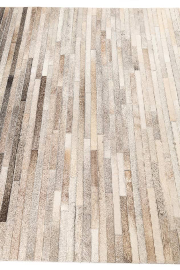 Detail image of 4' 6 x 6' 6 Cowhide Leather Rug