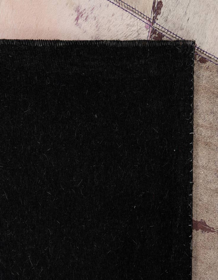 Detail image of 4' 10 x 7' 9 Cowhide Leather Rug