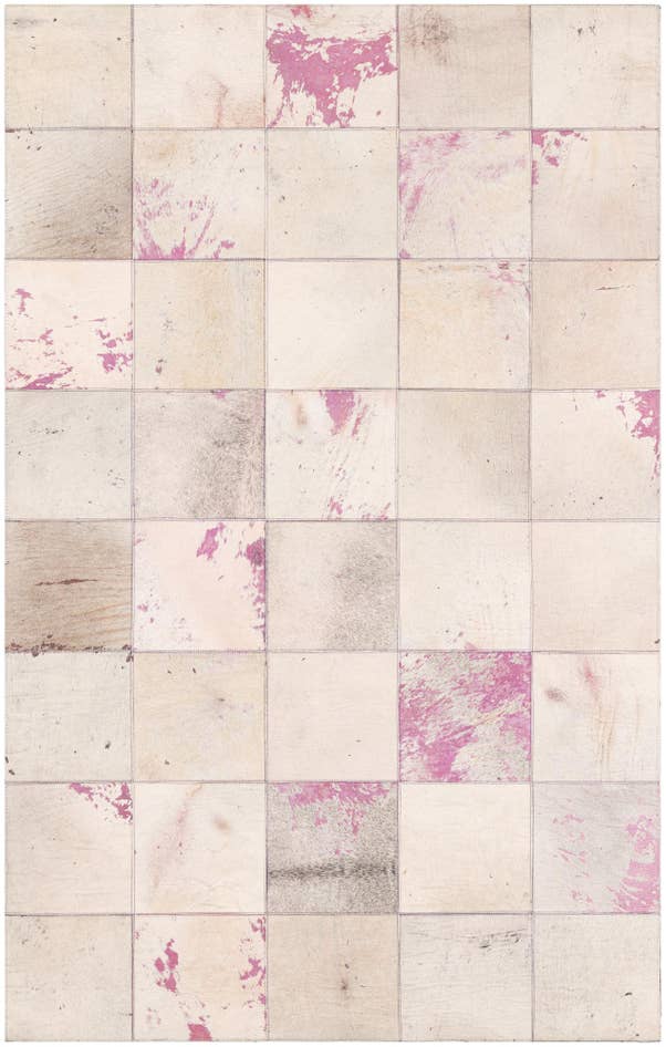 Detail image of 4' 10 x 7' 9 Cowhide Leather Rug