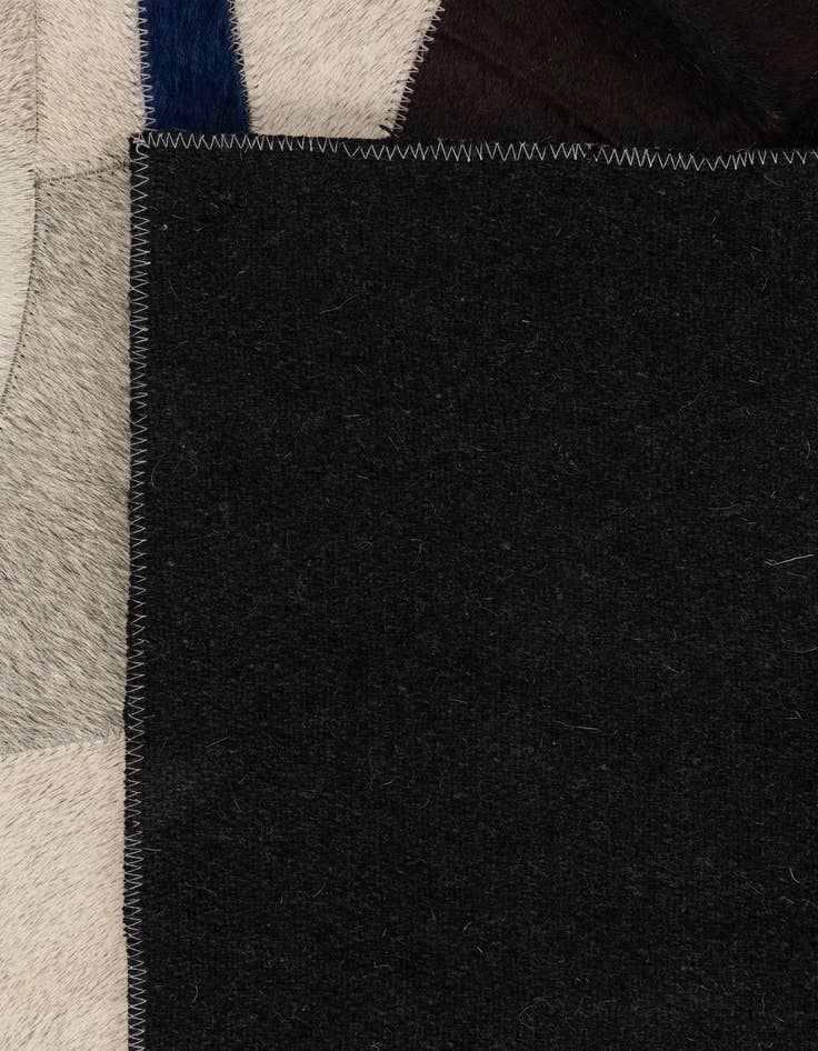 Detail image of 5' x 7' 2 Cowhide Leather Rug