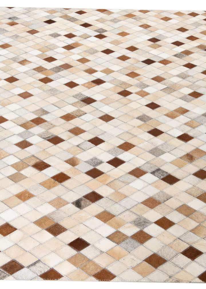 5' x 7' 10 Cowhide Leather Rug