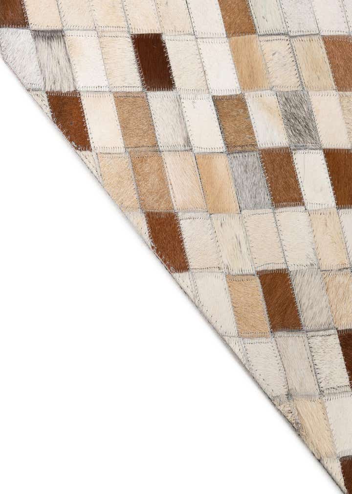 5' x 7' 10 Cowhide Leather Rug