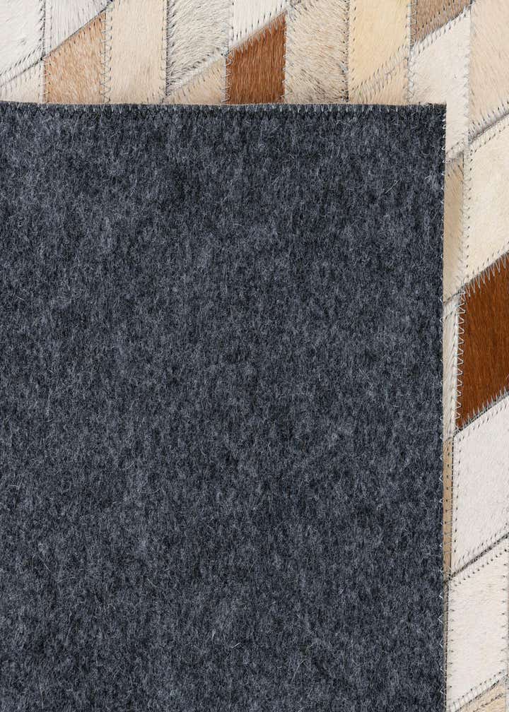 5' x 7' 10 Cowhide Leather Rug