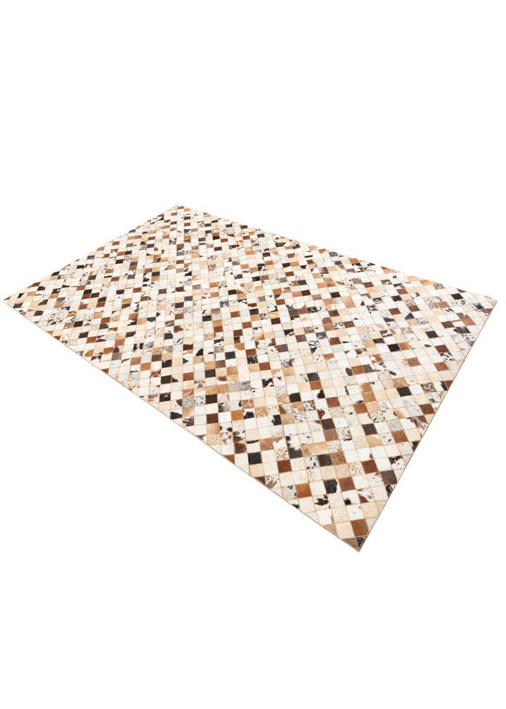 5' x 8' Cowhide Leather Rug