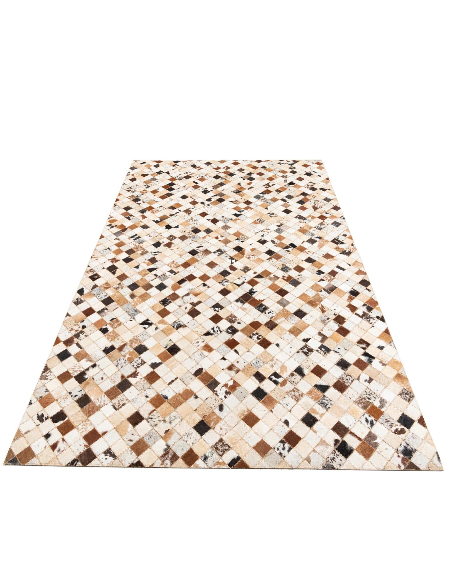 5' x 8' Cowhide Leather Rug