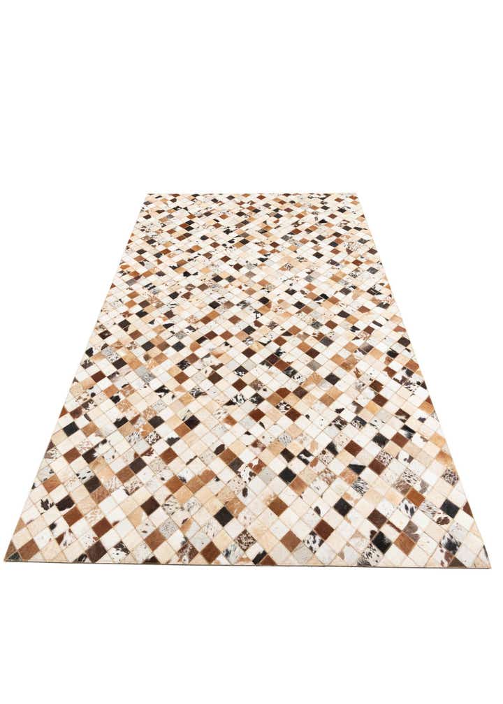 5' x 8' Cowhide Leather Rug