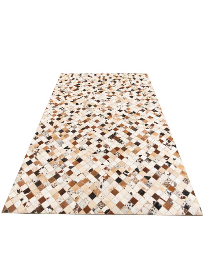 5' x 8' Cowhide Leather Rug