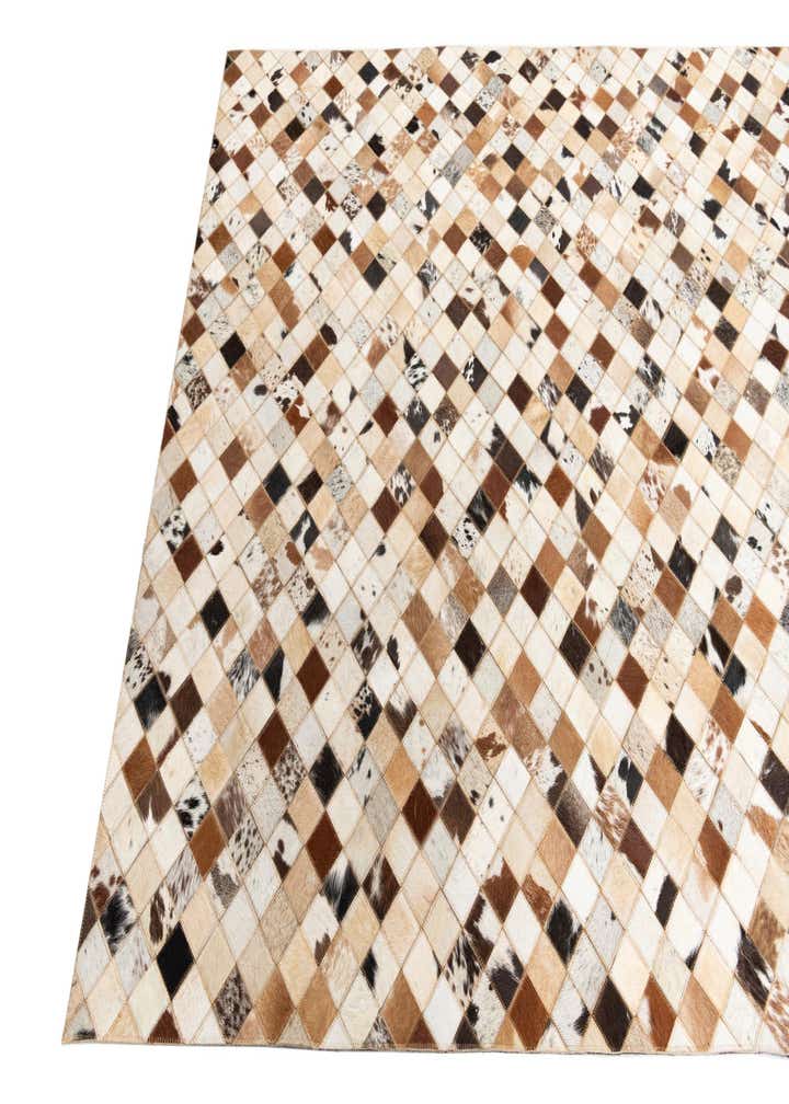 5' x 8' Cowhide Leather Rug