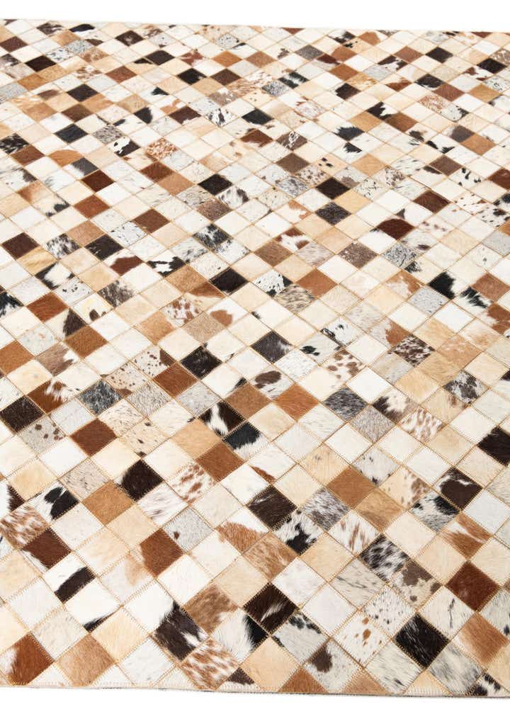 5' x 8' Cowhide Leather Rug