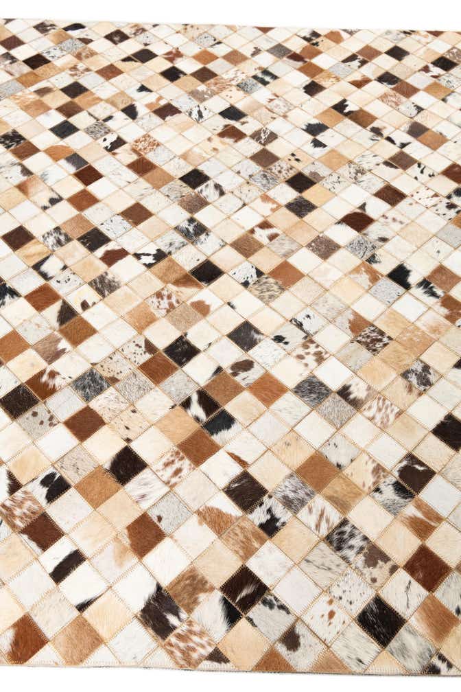 5' x 8' Cowhide Leather Rug