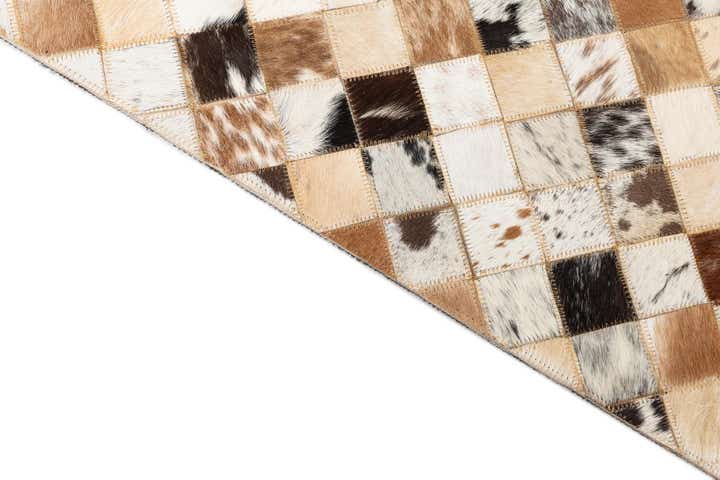 5' x 8' Cowhide Leather Rug