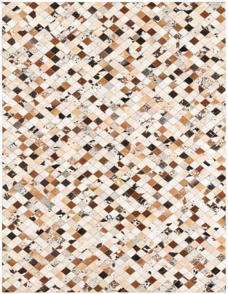 Detail image of 5' x 8' Cowhide Leather Rug