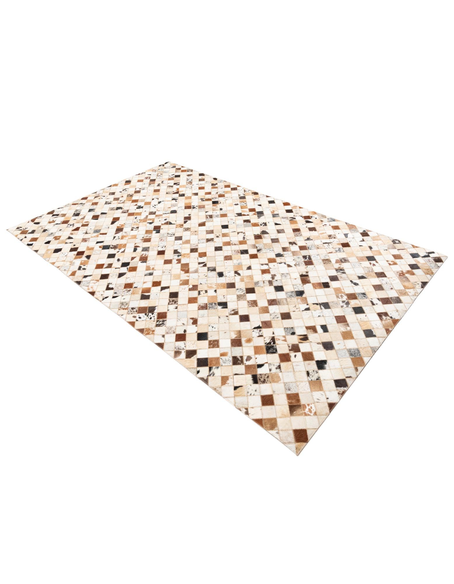 5' x 8' 1 Cowhide Leather Rug