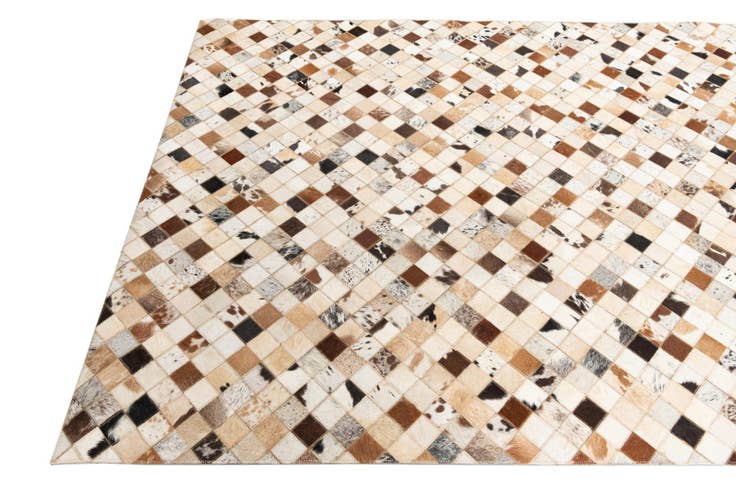 Detail image of 5' x 8' 1 Cowhide Leather Rug