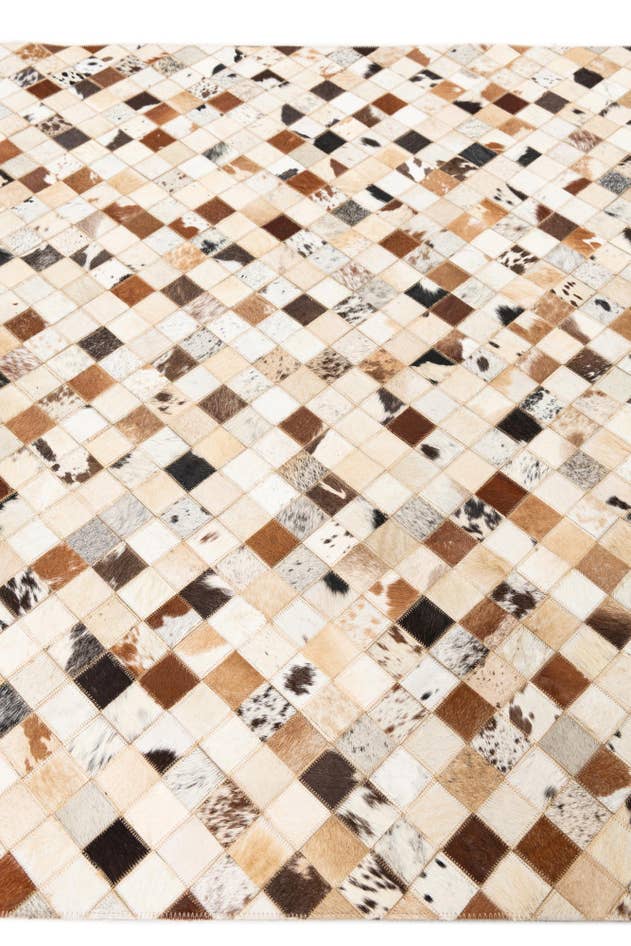 Detail image of 5' x 8' 1 Cowhide Leather Rug