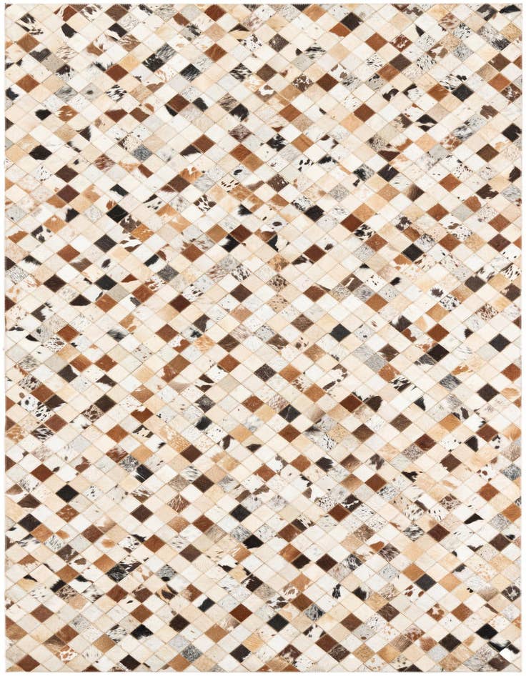 Detail image of 5' x 8' 1 Cowhide Leather Rug