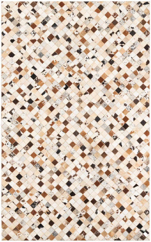 Detail image of 5' x 8' 1 Cowhide Leather Rug